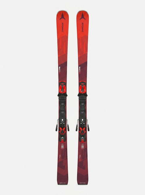 Atomic Redster S7 Slalomcarver Set mit MI 12 GW Bindung Rot Modell 2025 Draufsicht