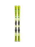 Fischer RC4 Noize ST Yellow Slalom Ski mit RC4 Z12 GW Bindung 2026 Draufsicht