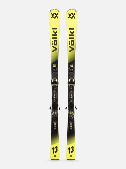 Völkl Racetiger SC Yellow Slalom Carver Ski inklusive vMotion Bindung Vorderseite